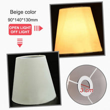 Load image into Gallery viewer, American Simple Style Lamp Shade Flax PVC Lamp Shade for Candle Crystal Chandeliers Wall Lamp Light Shade Abajur 90*140*130mm