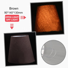 Load image into Gallery viewer, American Simple Style Lamp Shade Flax PVC Lamp Shade for Candle Crystal Chandeliers Wall Lamp Light Shade Abajur 90*140*130mm