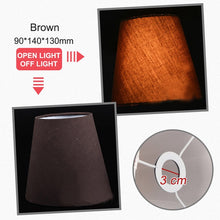 Load image into Gallery viewer, American Simple Style Lamp Shade Flax PVC Lamp Shade for Candle Crystal Chandeliers Wall Lamp Light Shade Abajur 90*140*130mm
