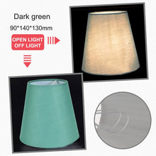 Load image into Gallery viewer, American Simple Style Lamp Shade Flax PVC Lamp Shade for Candle Crystal Chandeliers Wall Lamp Light Shade Abajur 90*140*130mm