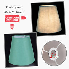 Load image into Gallery viewer, American Simple Style Lamp Shade Flax PVC Lamp Shade for Candle Crystal Chandeliers Wall Lamp Light Shade Abajur 90*140*130mm