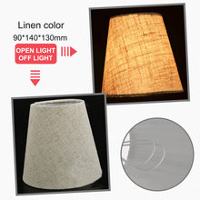 Load image into Gallery viewer, American Simple Style Lamp Shade Flax PVC Lamp Shade for Candle Crystal Chandeliers Wall Lamp Light Shade Abajur 90*140*130mm