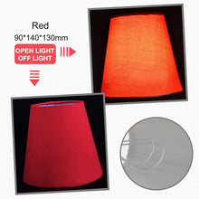 Load image into Gallery viewer, American Simple Style Lamp Shade Flax PVC Lamp Shade for Candle Crystal Chandeliers Wall Lamp Light Shade Abajur 90*140*130mm