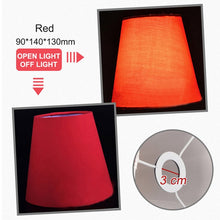 Load image into Gallery viewer, American Simple Style Lamp Shade Flax PVC Lamp Shade for Candle Crystal Chandeliers Wall Lamp Light Shade Abajur 90*140*130mm