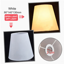 Load image into Gallery viewer, American Simple Style Lamp Shade Flax PVC Lamp Shade for Candle Crystal Chandeliers Wall Lamp Light Shade Abajur 90*140*130mm